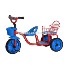 China New Toy Trucs à jumelles tricycle à deux prix / tricycle à prix réduit pour enfants / Tricycle jumelé bébé de haute qualité avec homologation CE